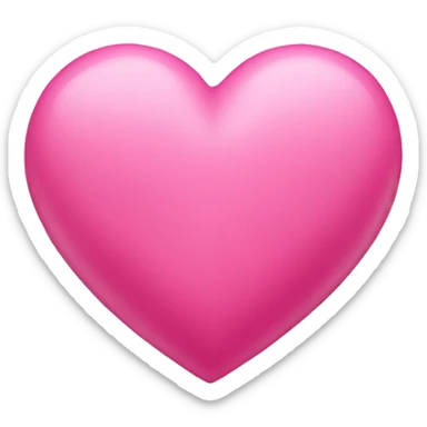 Pink love heart  sticker