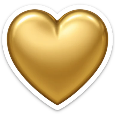 🖤 in gold sticker
