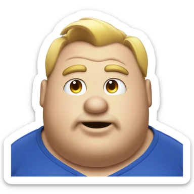 fat sonic with a double chin sticker