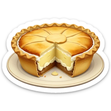 pie with mashed potato sticker