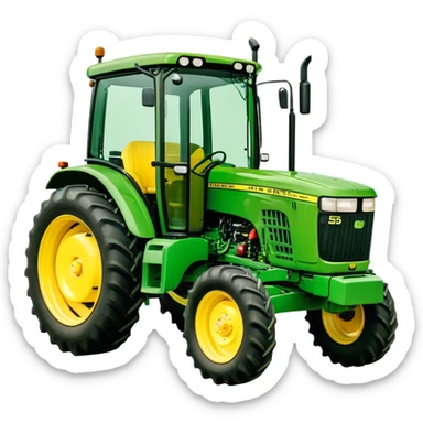 Tractor - John Deere 5055E (Model Year: 2021) (Iconic colour: Green with yellow) sticker