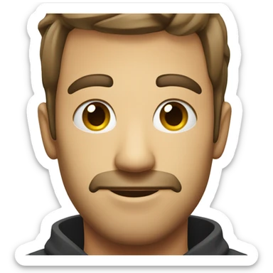 Persona cubriendo su rostro sticker