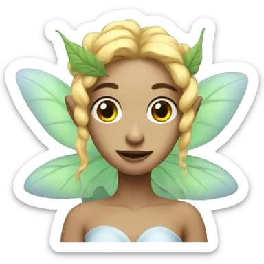 Cloudy weedy fairy sticker