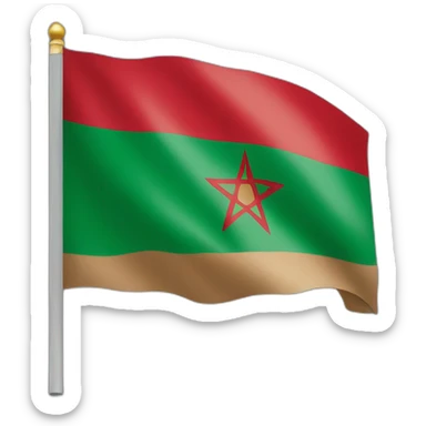Morocco flag sticker