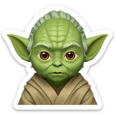 A 6 7 yoda Star Wars sticker