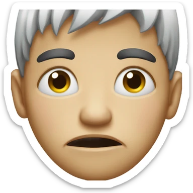 A face ugly crying sticker