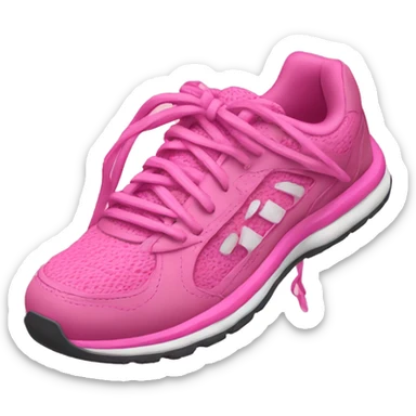 shoe-laces-pink running shoe sticker