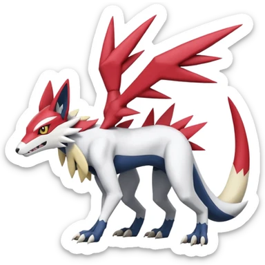Zeraora-Lombax-Sergal-Zangoose-Cyclizar-Genesect-Pokémon, full body sticker