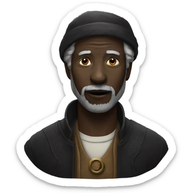 old black moon sticker