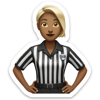 Female referee  sticker