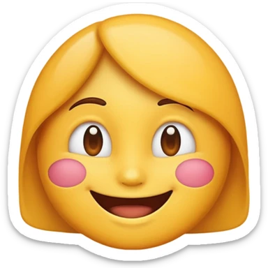 emoji representing the emotion of 'nostaljoy', a creative blend of sticker