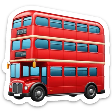 double decker bus sticker