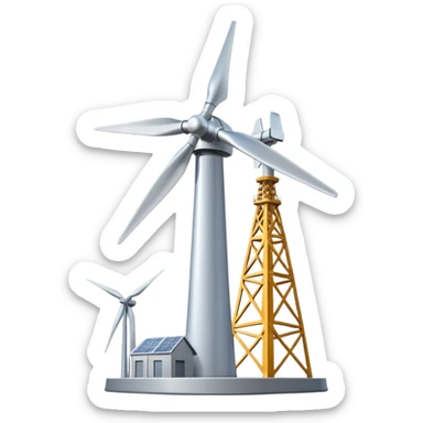 Wind turbine  sticker