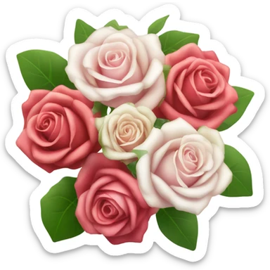 Rose bouquet sticker