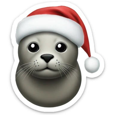 seal christmas  sticker