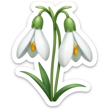 snowdrop emoji sticker