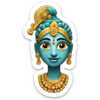 Shri Krishna's bhakt sticker