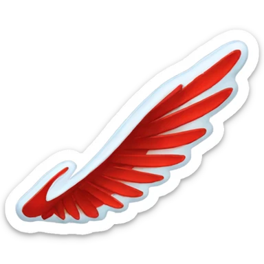 track spikes with wings sticker