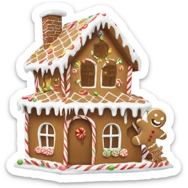 gingerbread house sticker