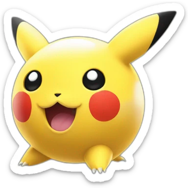 Pokéball capture pikatchu sticker