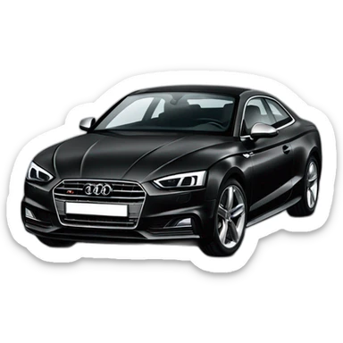 Black audi a5 sticker