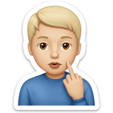 shhhhhh question mark sticker