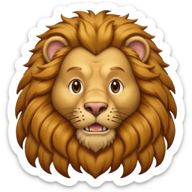 The Cowardly Lion from the Wizard of Oz sticker