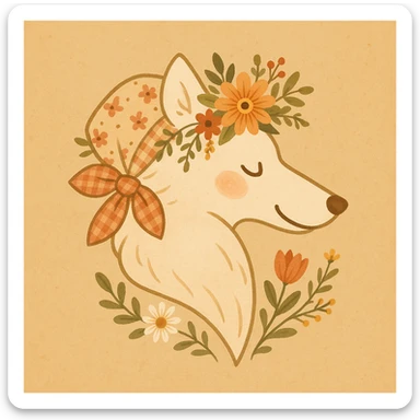 Give the Overwolf logo a cute cottagecore makeover sticker