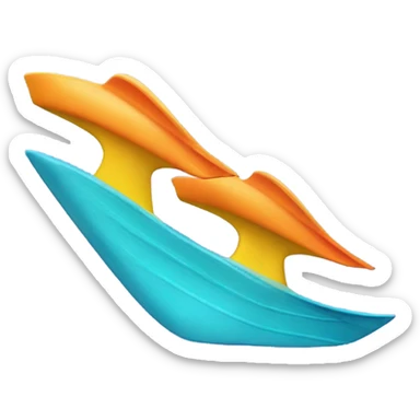 Swimming fins sticker
