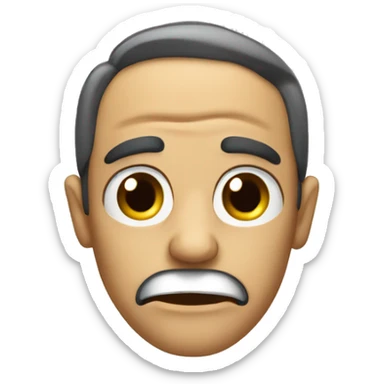 shaking head disapprovingly  sticker