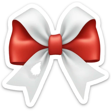 red bow sticker