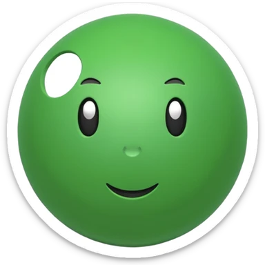 green ball toy sticker