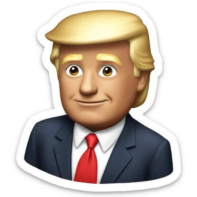 Donald Trump with sticker