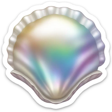 Pearl shell sticker