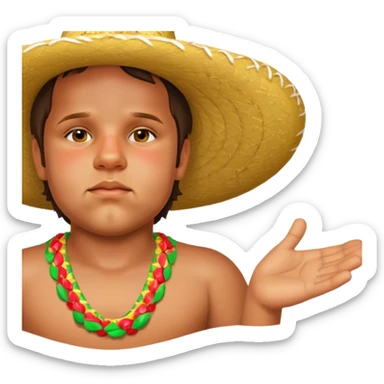 Fiestero with Sombrero sticker