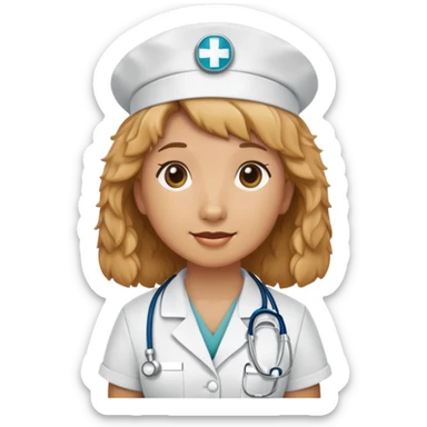 Golden doodle nurse sticker