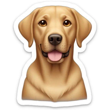 Labrador dog brown sticker