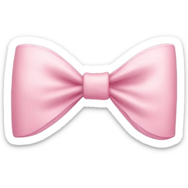 Light pink bow sticker