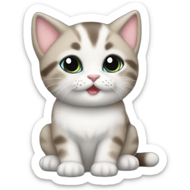 Chaton glace sticker