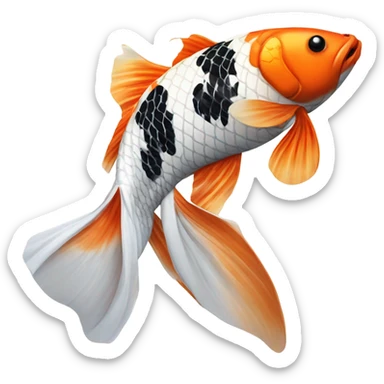 Koi fish sticker