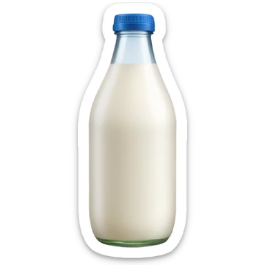 a bottle of kefir drink sticker