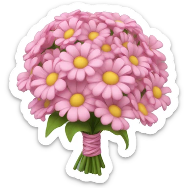 pink bouquet sticker