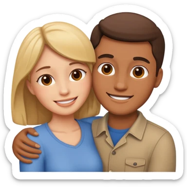 sarılan iki insan sticker