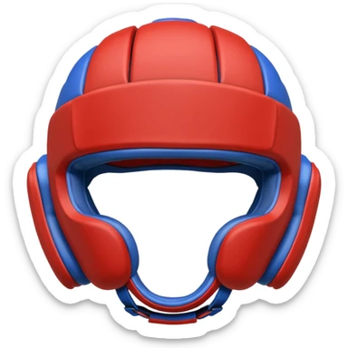 MMA headgear object icon, protective sparring helmet, padded texture, 3D cartoon, mobile game icon style, centered, clean background, no text, no watermark sticker