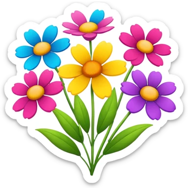 Ellos flowers sticker