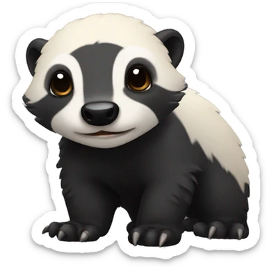 cute honey badger sticker