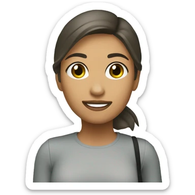 AI Shopping assistant called Maia, use accent color green. it should be female and helo you with grocery shoppi sticker