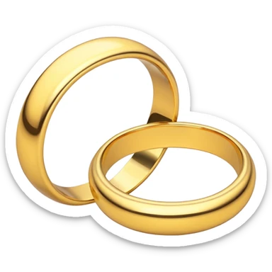 I want two rings intertwined emoji sticker