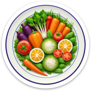 vegeterian dish sticker