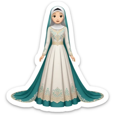 Muslim wedding dress  sticker